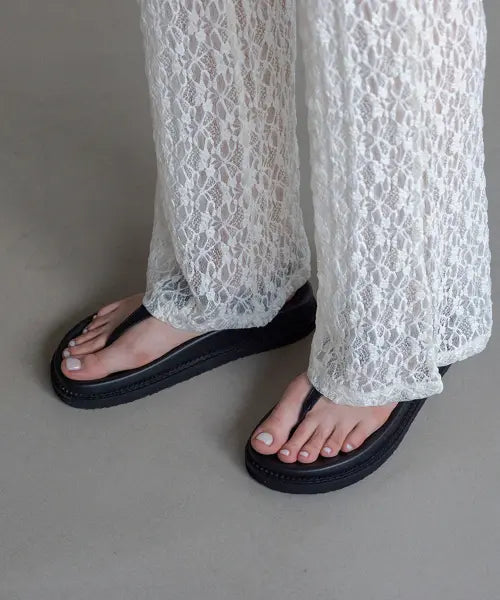 [EIFFELCLASSIC] RAEL Flip-Flop Sandals / RAEL Flip-Flop Sandals_ black, white 라엘 플립플랍 샌들 4cm