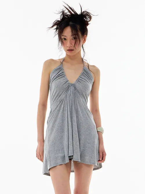 [EXPIRED GIRL] Sandy Drape Top Melange Grey