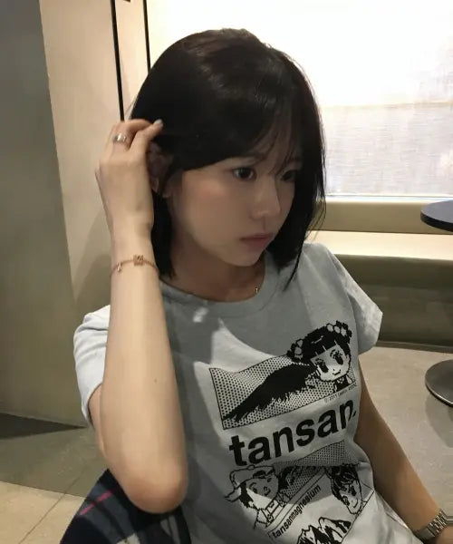 [TANSANMAGNESIUM] Annyong Jadoo X Tansan Mountain Jadoo T-Shirt (Sky Blue) / 안녕자두야X탄산 마운틴 자두 티셔츠 (스카이블루)