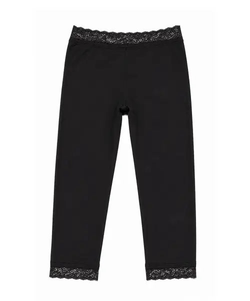 [DRYROSE] LACE LEGGINGS (BK) / 레이스 레깅스 (블랙)
