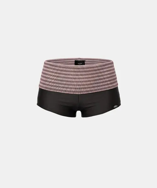 [BADBLOOD] [AQUA] Dark Classic 2 Foldover Boyshorts - Pink Stripe / [AQUA] 다크 클래식2 폴드오버 보이쇼츠 - 핑크 스트라이프
