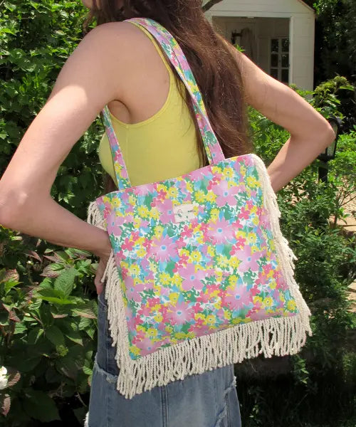 [CENTAUR.KR] FLOWER TASSEL MINI BAG_PURPLE