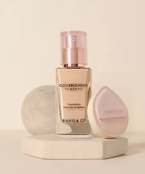 [BANILACO] Covericious Power Fit Foundation + Cloud Puff (1P, Case Included) / 커버리셔스 파워 핏 파운데이션+클라우드 퍼프 1P(+케이스)