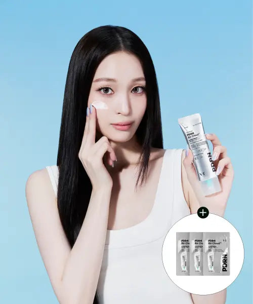 [VT COSMETICS] VT PDRN Air Cloud Sunscreen 50ml / VT 피디알엔 에어 클라우드 선스크린 50ml (+선스크린 2ml 3개)