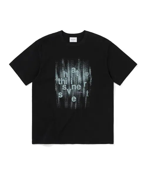 [THISISNEVERTHAT] Brushed Paint Tee Black