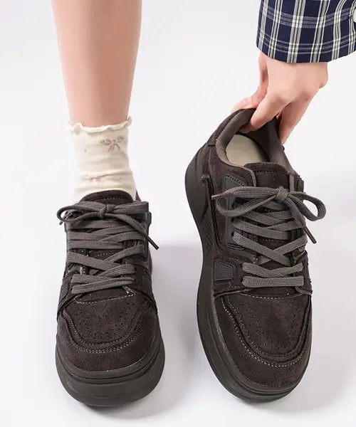 [ARMEDES] Armedes Womens 5cm Platform Sneakers  Daily Chunky Comfort Shoes AR-2013 Lite Black / 키높이 5CM 스니커즈 운동화 AR-2013 라이트블랙
