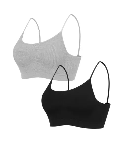 [CROCODILE INNERWEAR] 2 Pack Essential Easy Fit Seamless Bralette / [2PACK] 에센셜 이지핏 심리스 브라렛