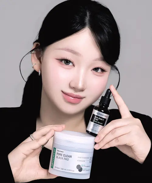 [DERMATORY] Trouble Black Serum 30ml + Black Pad 1EA Set / [SET] 트러블 블랙 세럼 30ml + 블랙 패드 1EA [증정] 랩핑겔마스크1EA