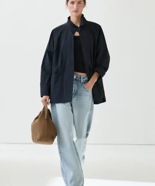 [MASSIMO DUTTI] Button Strap Cape Jacket / 버튼 스트랩 케이프 재킷