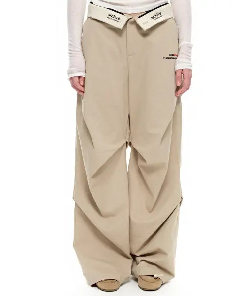 [AEGO FREEDOM LAB] Nip arch 2-way pants_beige / 닙 아치 투웨이 팬츠_베이지