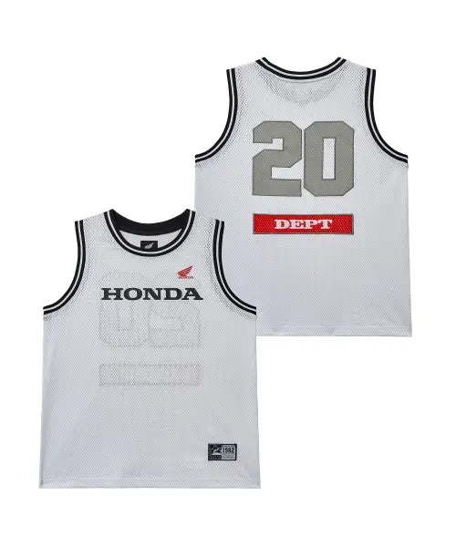 [PHYPS MOTORCYCLE] Mesh 20 Jersey Sleeveless White