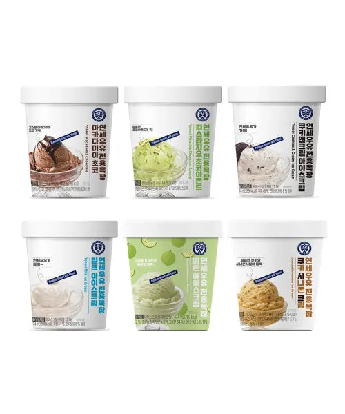 [YONSEIDAIRY] Yonsei Milk Exclusive Dairy Farm Ice Cream 474mL 6 Flavors 1+1 / [2개]연세우유 전용목장 아이스크림 474mL 6종