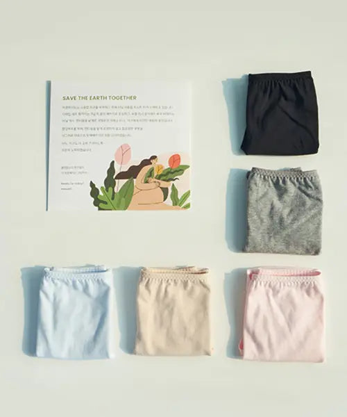 [MARN5] Air Cotton Cotton Triangle Panty (5 Set) / [5 SET]F~3XL 에어코튼 면 삼각팬티