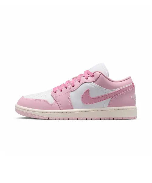 [NIKE] WMNS AIR JORDAN 1 LOW - ICED CARMINE/WHITE-ELEMENTAL PINK-SAIL / 에어 조던 1 로우 W - 아이스트 카민:엘리멘탈 핑크:세일:화이트 / DC0774-607