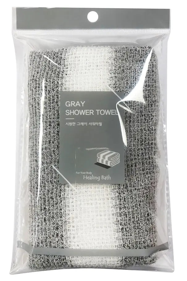 [Healing bath] Healing Bath Cool Grey Shower Towel / 힐링배스 시원한 그레이 샤워타월
