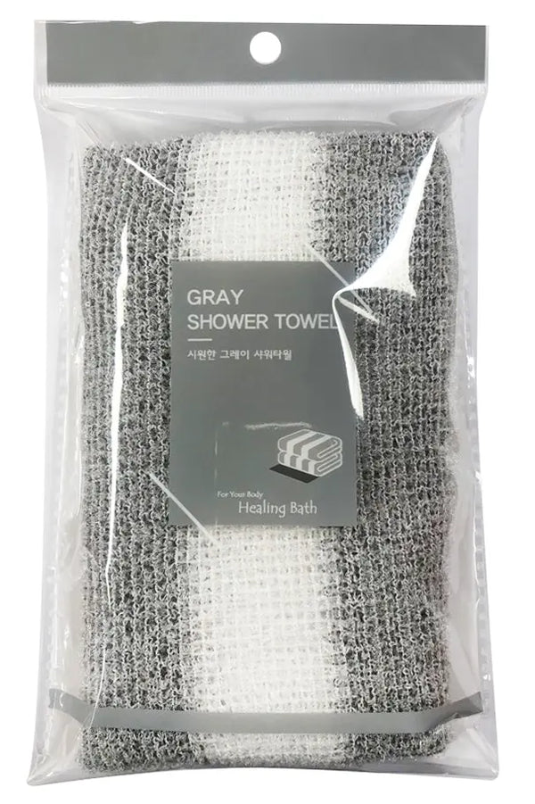 [Healing bath] Healing Bath Cool Grey Shower Towel / 힐링배스 시원한 그레이 샤워타월