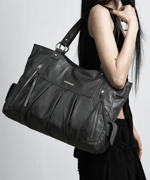 [AS YOU ARE] SYMMERTRY BIG SHOULDER BAG CHARCOAL / 시미트리 빅 숄더백 차콜