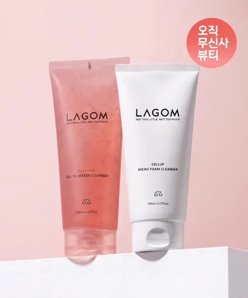 [LAGOM] Redytox Gel To Water Cleanset 150ml \u0026 Micro Foam Cleanser 150ml / [단독런칭]레디톡스 젤 투 워터 클렌저 150ml \u0026 마이크로 폼 클렌저 150ml