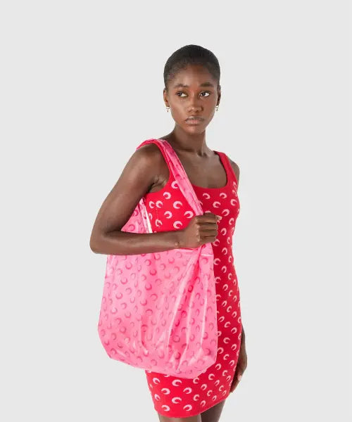 [MARINE SERRE] Moon Shopping Bag - Pink / (W) 문 쇼핑 백 핑크 MOON SHOPPING BAG PK30 PINK