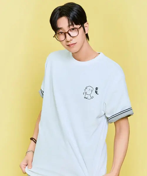 [SPAO] GANADIE Graphic T-shirt (Graphic White) / [가나디] 반팔 티셔츠(GRAPHIC WHITE)_SPRLG25U09