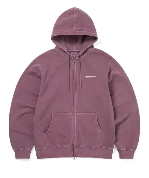 [THISISNEVERTHAT] INTL. Logo Zip Up Hoodie Fuchsia