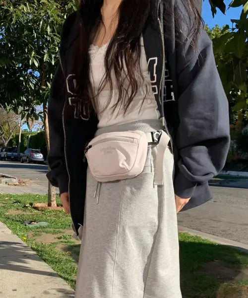 [SOMEWHEREBUTTER] Tebby Waist Bag - Light Pink