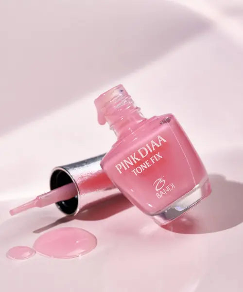 [BANDI] NAILCURE PINK DIAA TONE FIX 2PCS NAIL TREATMENT / 네일큐어 핑크다이아 톤픽스 핑크빛톤업 손톱영양제