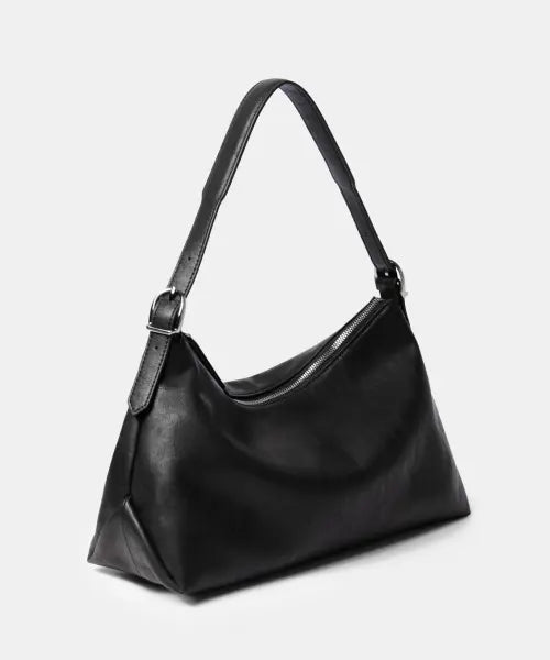 [MUSINSA STANDARD WOMAN] WOMAN BUCKLE SLOUCH SHOULDER BAG [BLACK] / 우먼즈 버클 슬라우치 숄더백 [블랙]