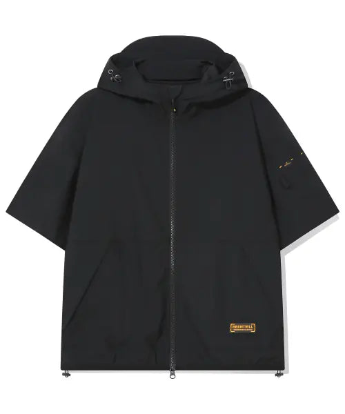 [BEENTRILL] Women's Tactical Performance Short Sleeve Zip-Up Hoodie (Black) / 우먼스 택티컬 퍼포먼스 후디 반팔 집업(블랙)