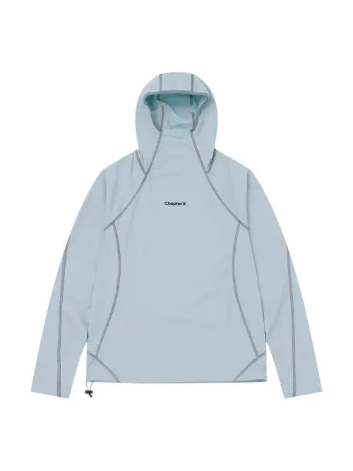 [CHAPTER.X] Quick-dry Active Runners Hoodie (Sky Blue) / 퀵 드라이 액티브 러너스 후디 (Sky Blue)