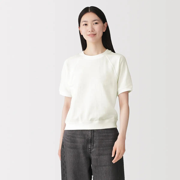 [MUJI] Light Sweat Crewneck Short Sleeve T-Shirt / 라이트 스웨트 크루넥 반소매 티셔츠