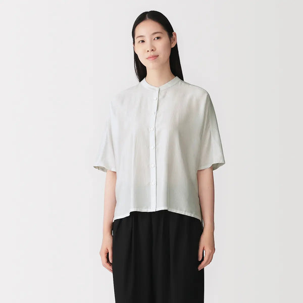 [MUJI] Soft 5-Sleeve Blouse / 보드라운 5부소매 블라우스