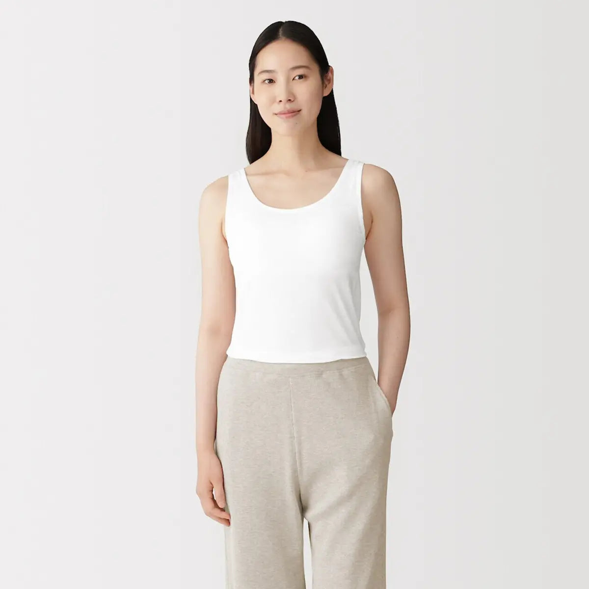 [MUJI] Soft Bra Tank Top / 보드라운 브라 탱크톱