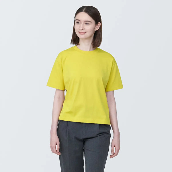 [MUJI] Jersey Crewneck Short Sleeve T-Shirt / 저지 크루넥 반소매 티셔츠