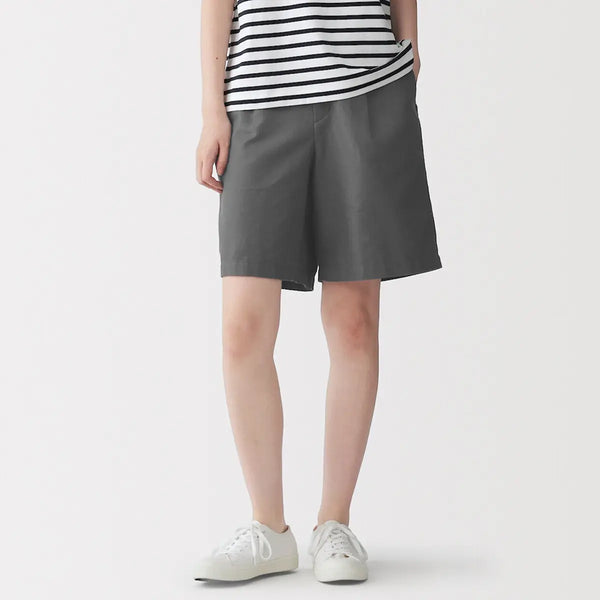 [MUJI] Hemp Blend Twill Half Pants / 헴프 혼방 트윌 하프 팬츠