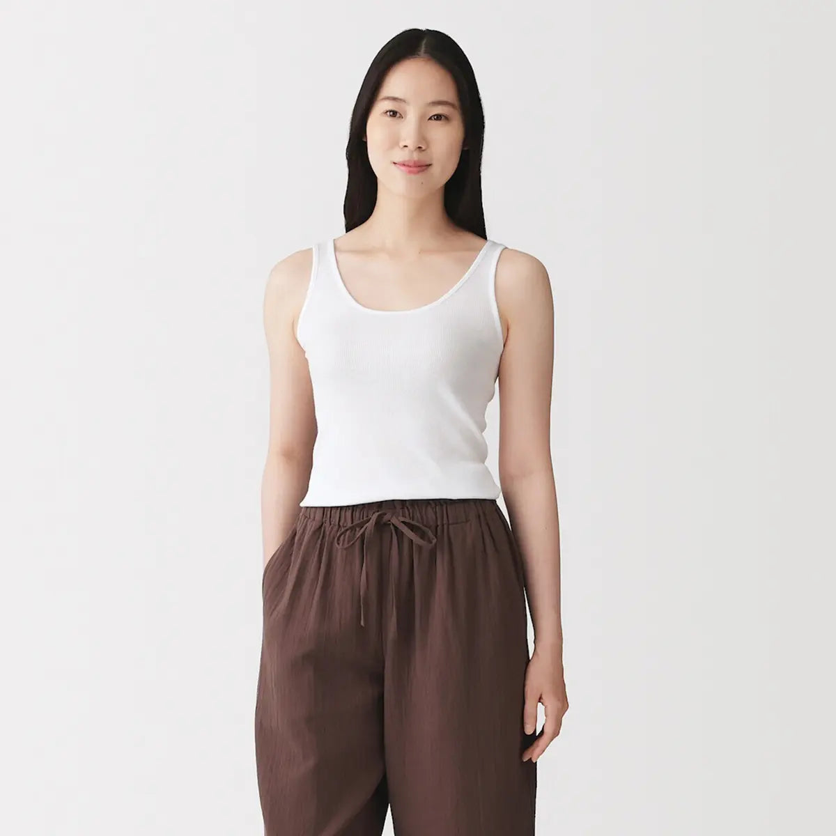 [MUJI] Ribbed Tank Top / 리브 탱크톱