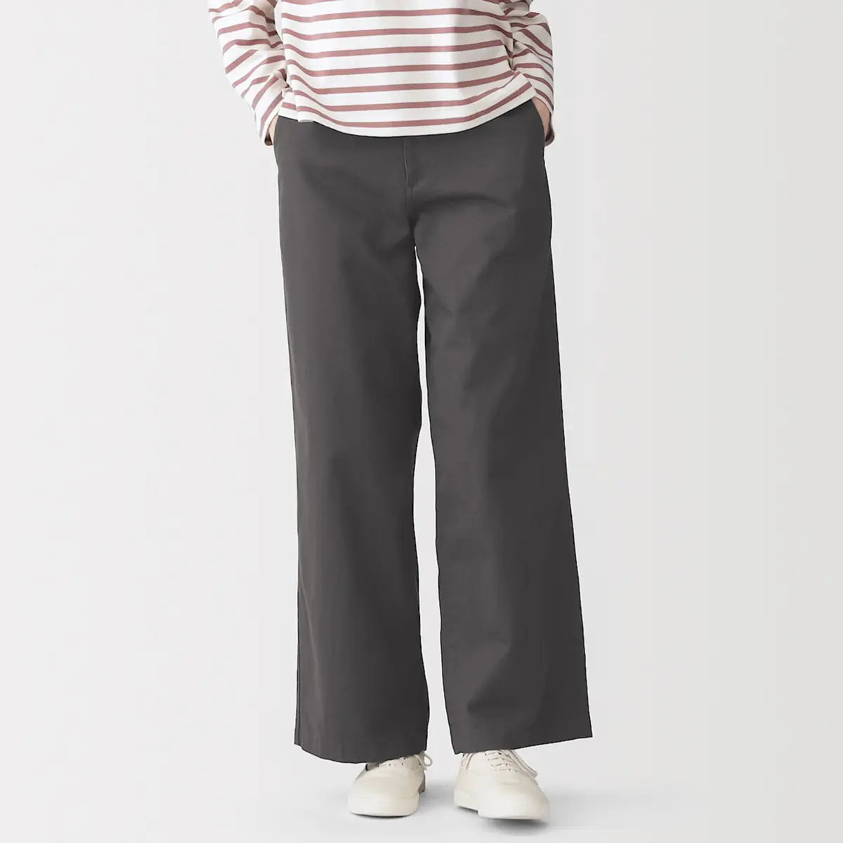 [MUJI] Slub Chino Wide Pants / 슬러브 치노 와이드 팬츠