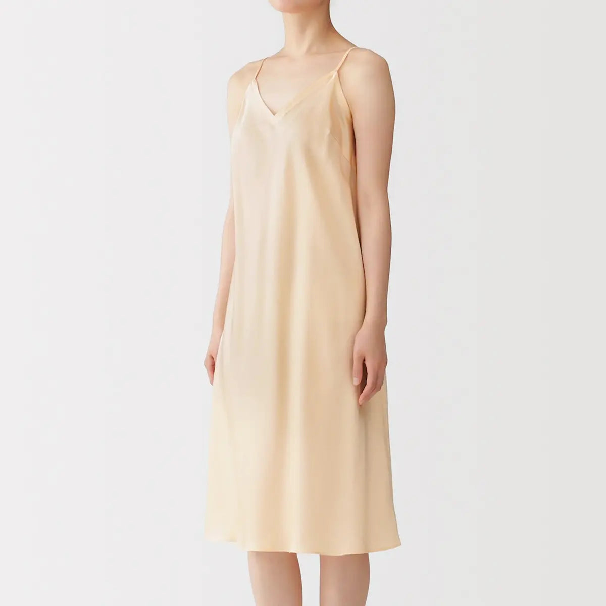 [MUJI] Women's Soft Satin Slip Dress / 여성 소프트 새틴 슬립 드레스