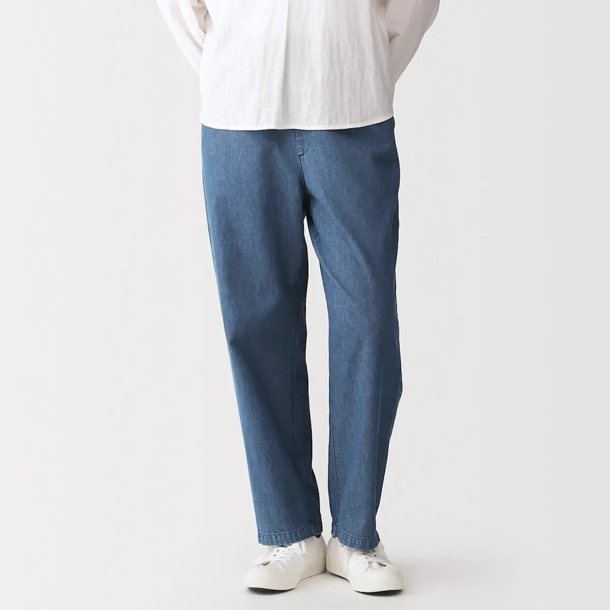 [MUJI] Washed Denim Easy Pants / 워싱 데님 이지 팬츠