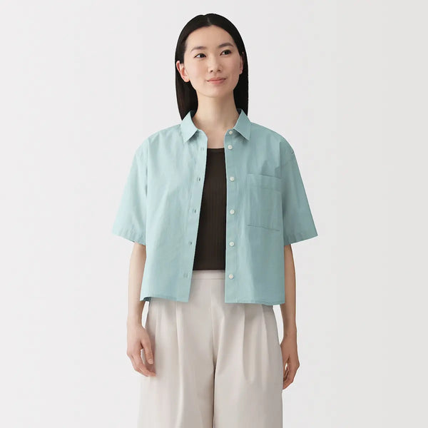 [MUJI] Cool Short-Sleeve Shirt / 시원한 반소매 셔츠