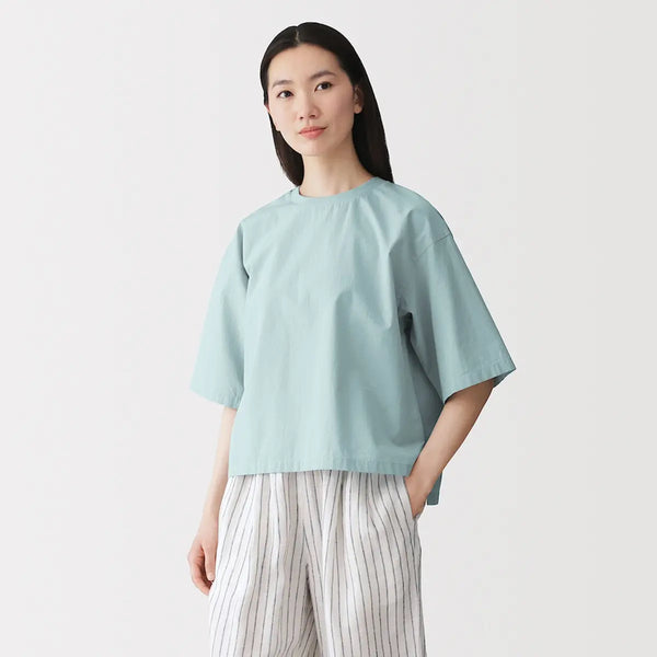 [MUJI] Cool Short-Sleeve Blouse / 시원한 반소매 블라우스