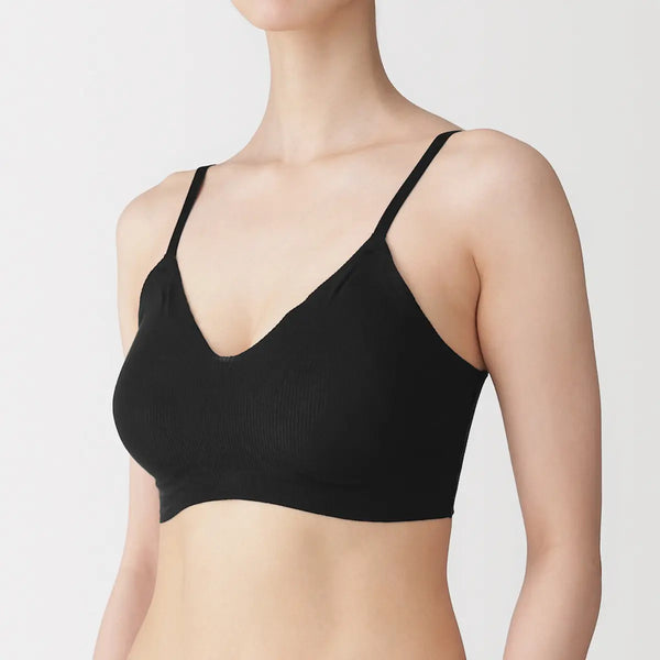 [MUJI] Soft Touch Ribbed Bra / 소프트 터치 리브 브라