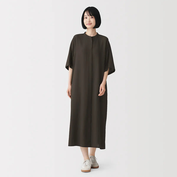 [MUJI] Soft 5-Sleeve Dress / 보드라운 5부소매 원피스