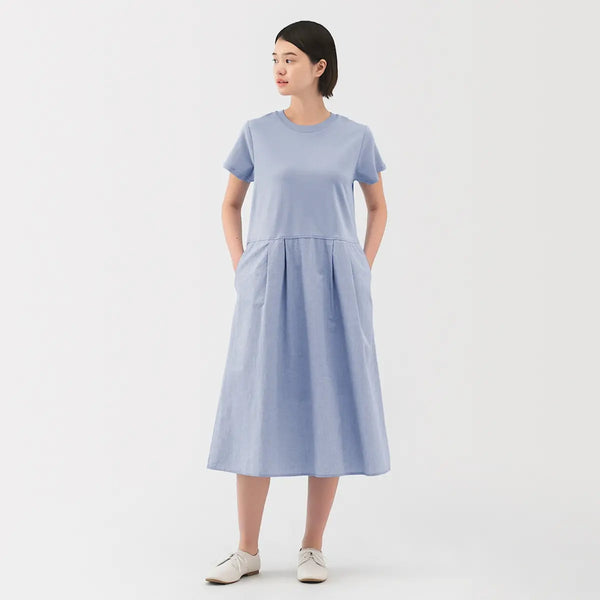 [MUJI] Cool Short-Sleeve Dress / 시원한 반소매 원피스