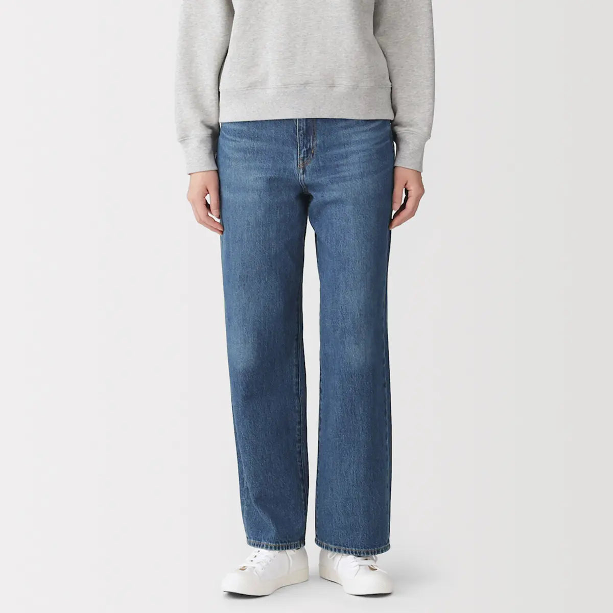 [MUJI] K-Pop Blend Denim Straight Pants / 케이폭 혼방 데님 스트레이트 팬츠