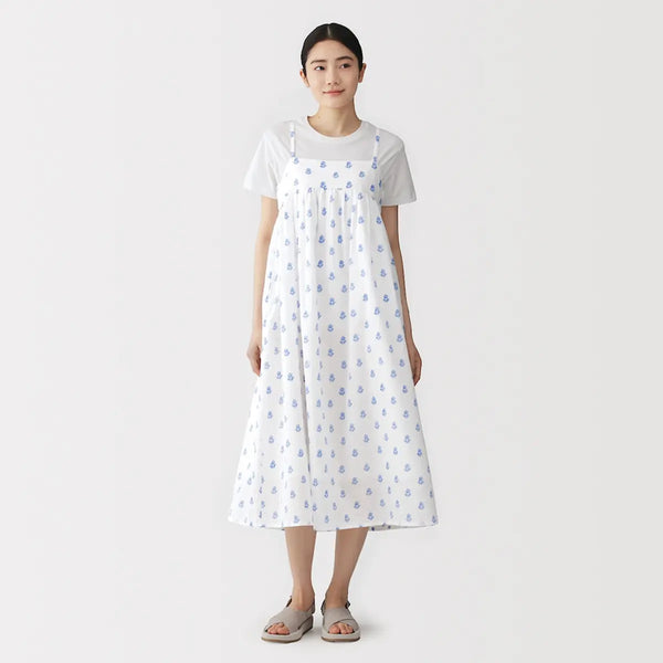 [MUJI] Block Print Camisole Dress / 블록 프린트 캐미솔 원피스