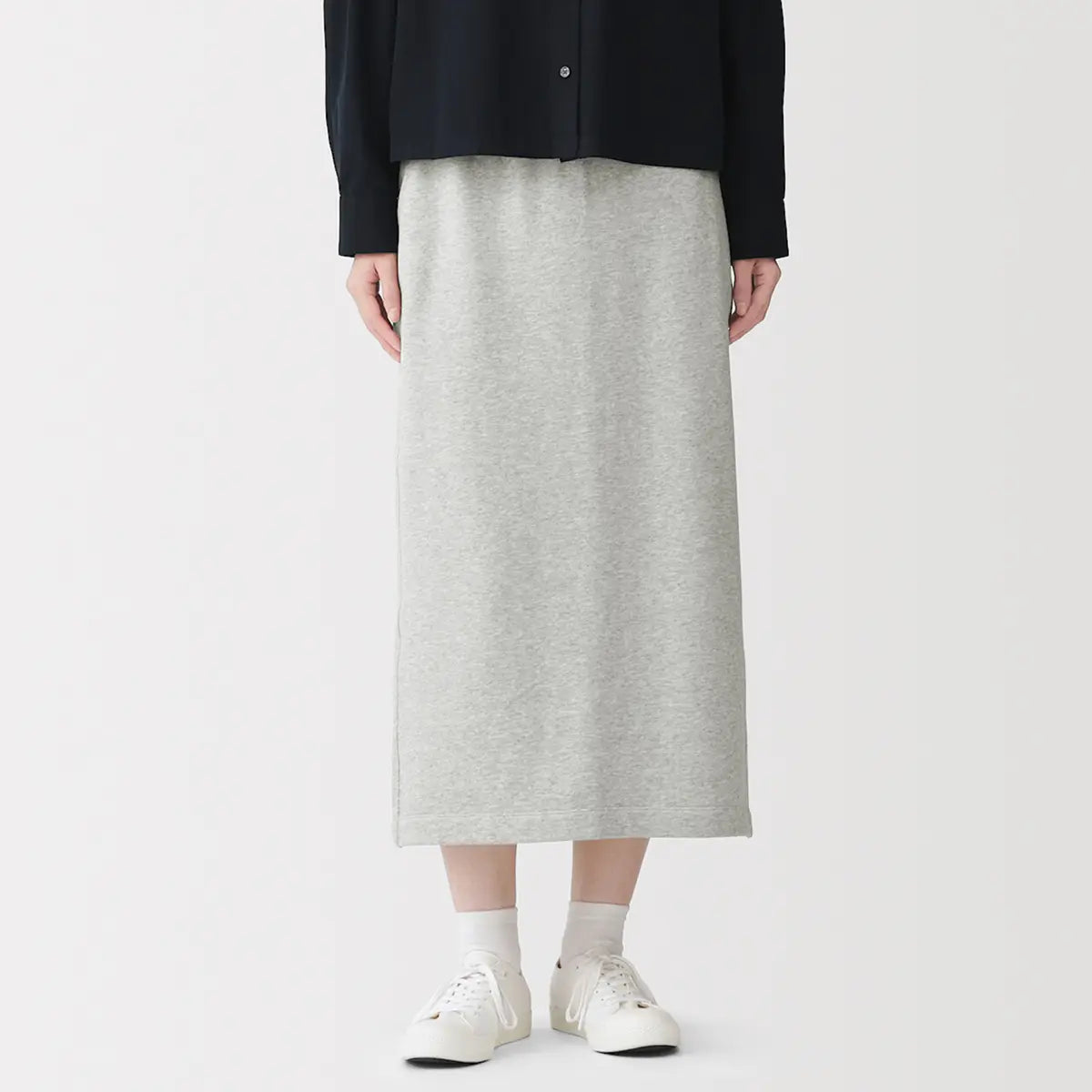 [MUJI] French Terry Straight Skirt / 프렌치 테리 스트레이트 스커트
