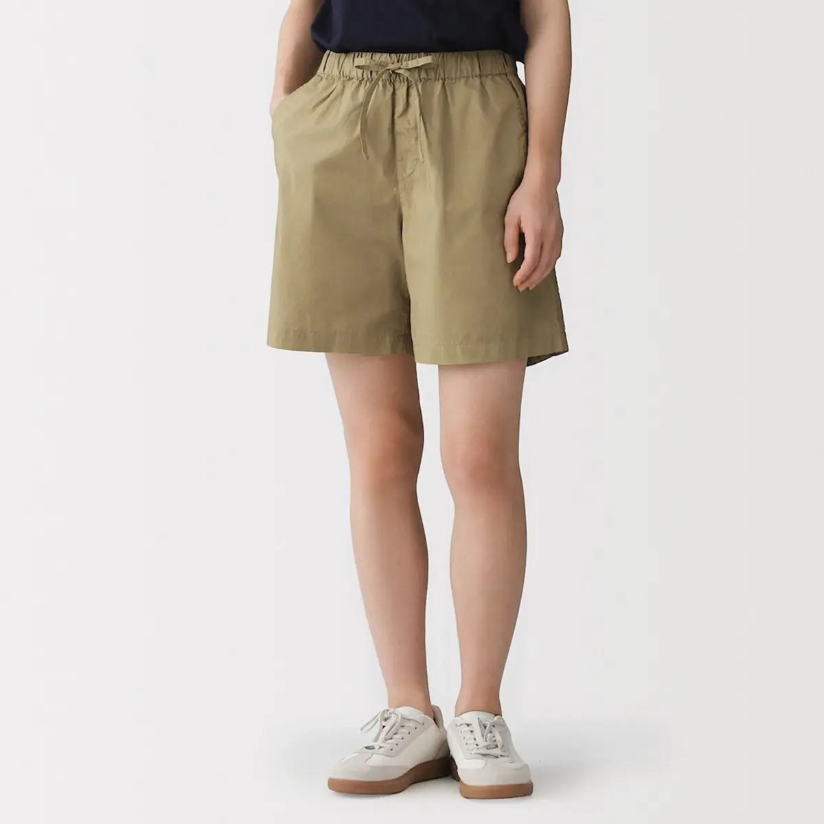 [MUJI] Washed Broad Short Pants / 워싱 브로드 쇼트 팬츠