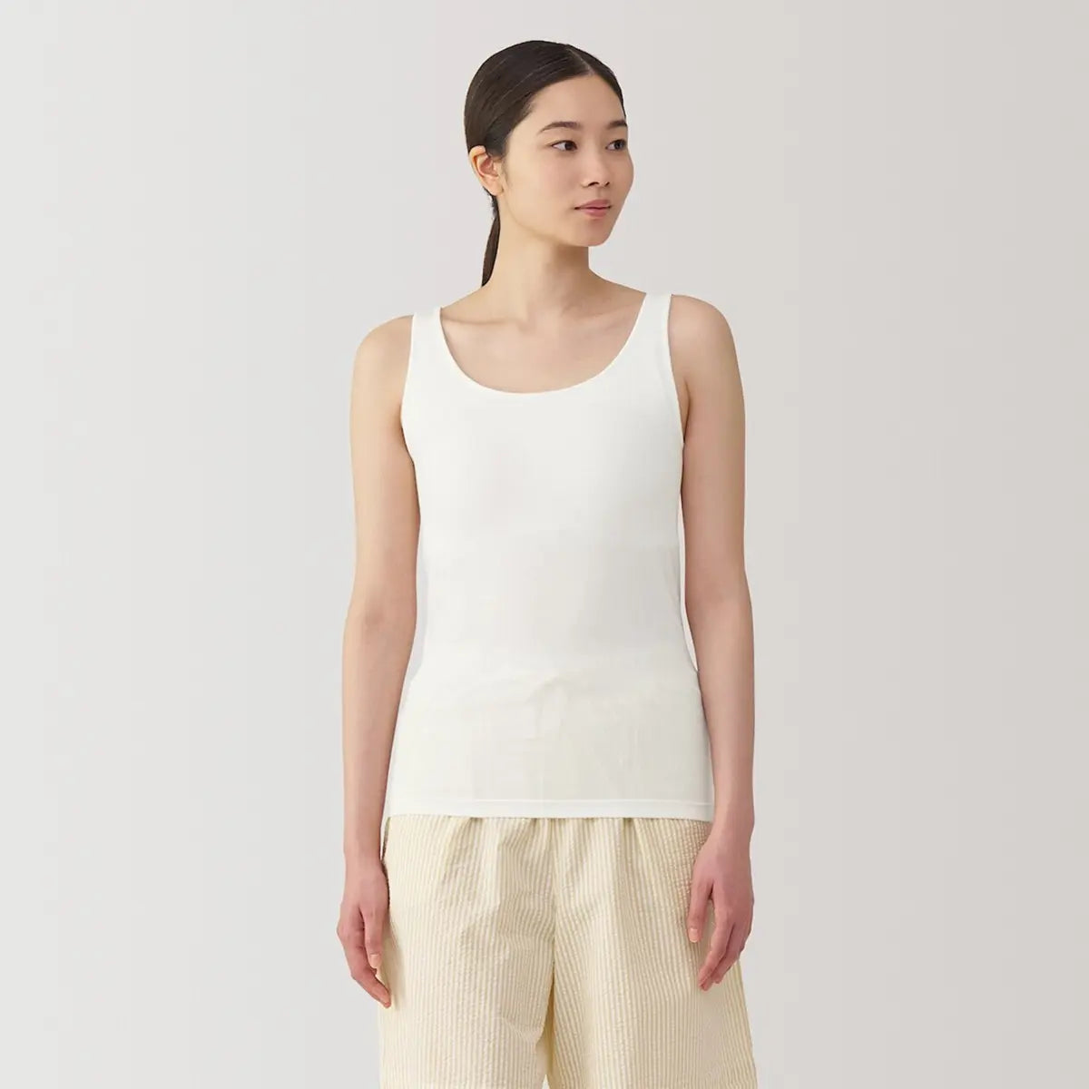 [MUJI] Bra Tank Top with Bust Support / 가슴 볼륨을 잡아주는 브라 탱크톱