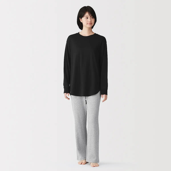 [MUJI] Women's Soft Long Sleeve Loungewear Set / 여성 소프트 긴소매 룸 웨어 세트